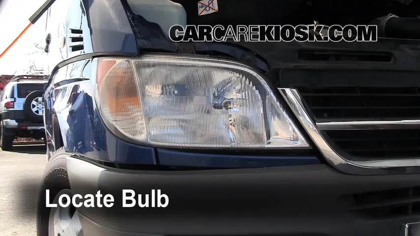 2006 Dodge Sprinter 2500 2.7L 5 Cyl. Turbo Diesel Standard Passenger Van (3 Door) Lights Highbeam (replace bulb)